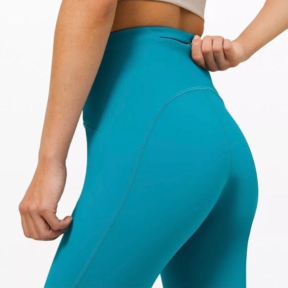 LULULEMON SWIFT SPEED HR TIGHT 28 IN HAWAIIAN BLUE WOMEN’S SIZE 4 LEGGINGS NWT - Picture 4 of 11